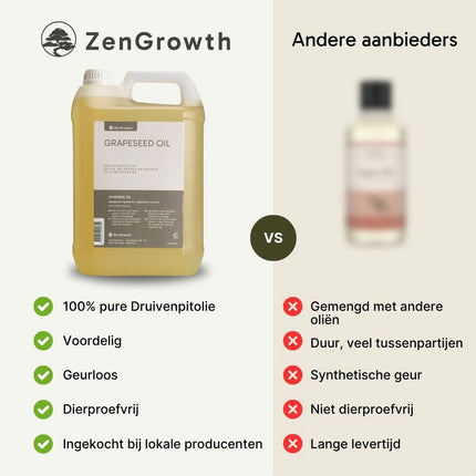 ZenGrowth Druivenpitolie 100% Natuurlijk 5l