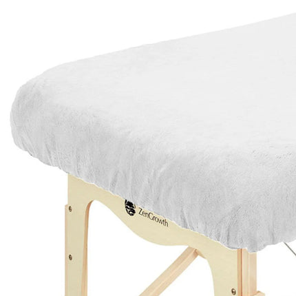 ZenGrowth Microvezel Hoeslakenset Massagetafel Wit
