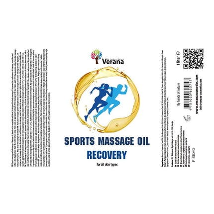Verana Massageolie Sport en Herstel - 100% Natuurlijk - 1L