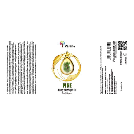 Verana Massageolie Dennenappel - 100% Natuurlijk - 250ml