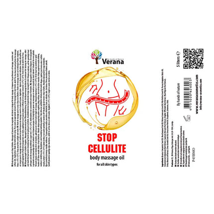 Verana Massageolie Stop Cellulite - 100% Natuurliijk -  5L