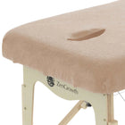Badstof Hoeslaken Massagetafel met Uitsparing Lichtbruin