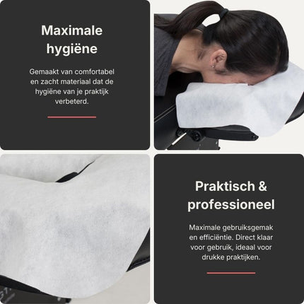 Disposable hoofdsteunhoezen massagetafel (100 stuks)