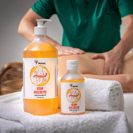 Verana Massageolie Stop Cellulite - 100% Natuurliijk - 1L