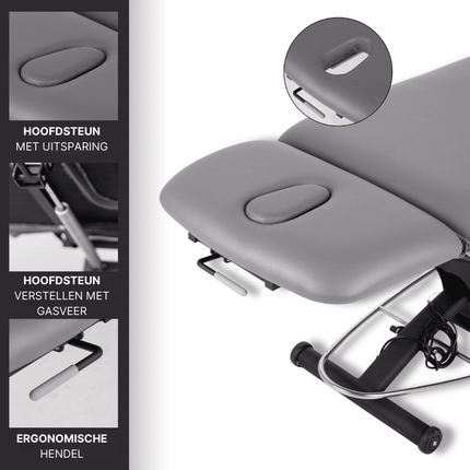 HABYS Elektrische Massagetafel Agila 2 Grijs