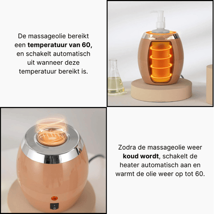 Massage olie verwarmer