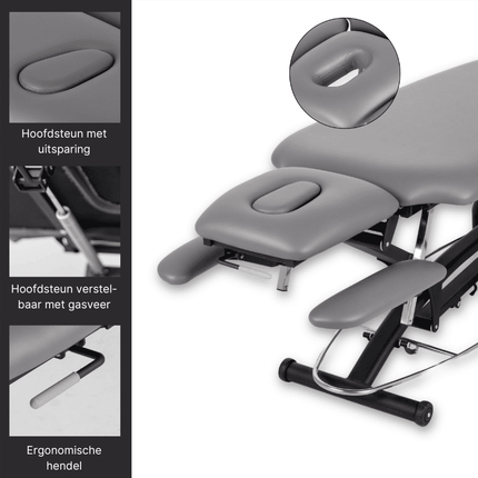 HABYS Elektrische Massagetafel Agila 4 Grijs