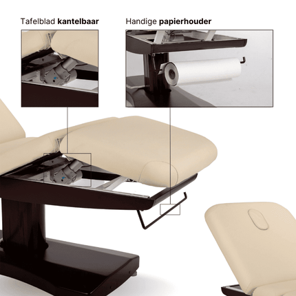 HABYS Elektrische Massagetafel Libra 4 Créme (Verwarmend)
