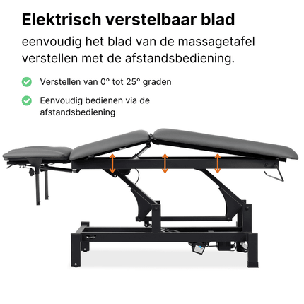 HABYS Elektrische Massagetafel Fortis 5 Grijs