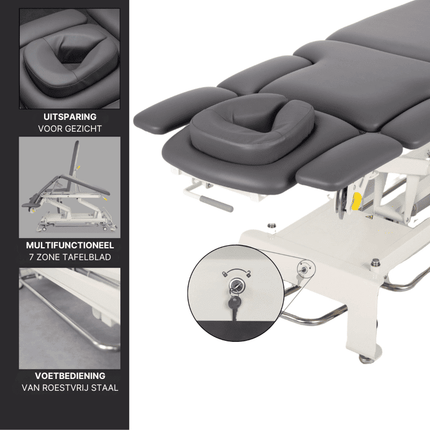 HABYS Elektrische Massagetafel Evero X7 Grijs
