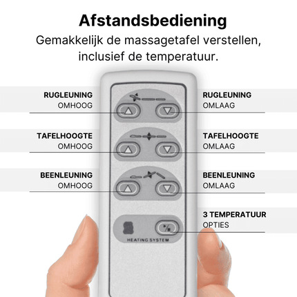 HABYS Elektrische Massagetafel Libra 4 Créme (Verwarmend)