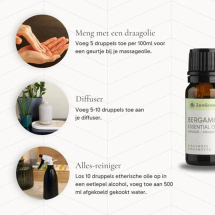 ZenGrowth Etherische Olie Bergamot 10ml