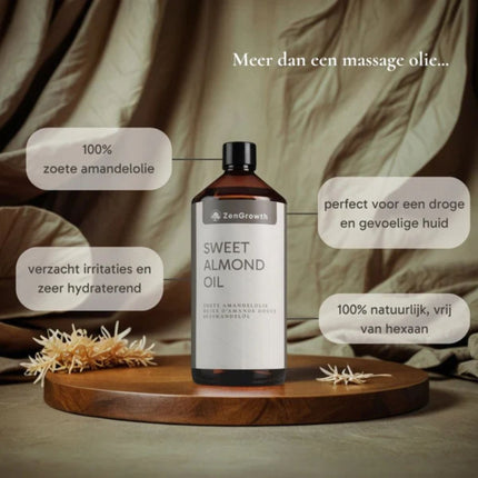 ZenGrowth Zoete Amandeolie 100% Natuurlijk 1l