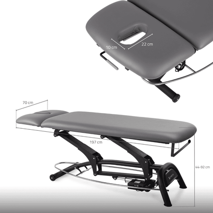 HABYS Elektrische Massagetafel Agila 2 Grijs