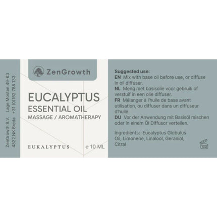 ZenGrowth Etherische Olie Eucalyptus 10ml