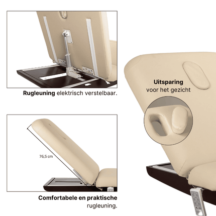 HABYS Elektrische Massagetafel Libra 4 Créme (Verwarmend)