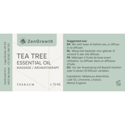 ZenGrowth Etherische Olie Tea Tree 10ml