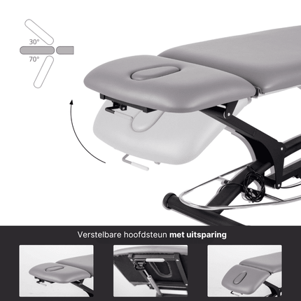 HABYS Elektrische Massagetafel Agila 2 Grijs
