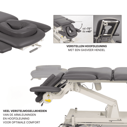 HABYS Elektrische Massagetafel Evero X7 Grijs