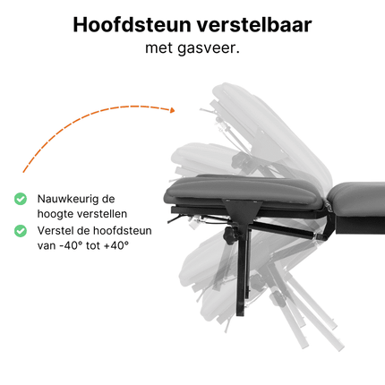 HABYS Elektrische Massagetafel Fortis 4 Grijs