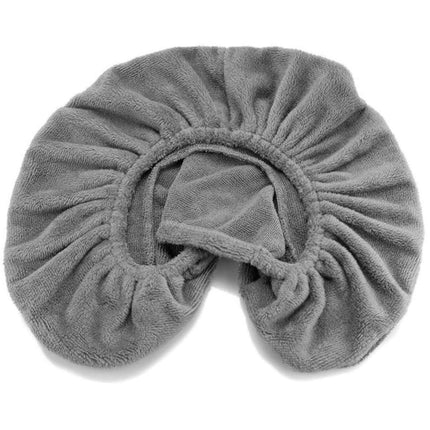 Microvezel hoofdsteunhoes voor massagetafel - Grijs (2 stuks)