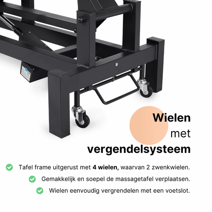 HABYS Elektrische Massagetafel Fortis 4 Grijs