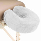 Microvezel hoofdsteunhoes voor massagetafel - Wit (2 stuks)