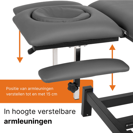 HABYS Elektrische Massagetafel Fortis 4 Grijs