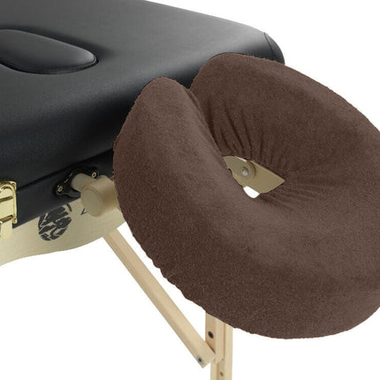 Badstof hoofdsteunhoes massagetafel - Chocoladebruin
