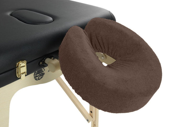 Badstof hoofdsteunhoes massagetafel - Chocoladebruin