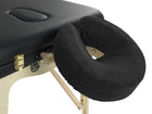 Badstof hoofdsteunhoes massagetafel - Zwart