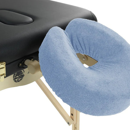 Badstof hoofdsteunhoes massagetafel - Lichtblauw