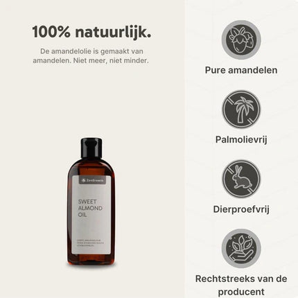 ZenGrowth Zoete Amandeolie 100% Natuurlijk 150ml