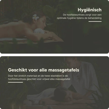 Badstof hoofdsteunhoes massagetafel - Marineblauw