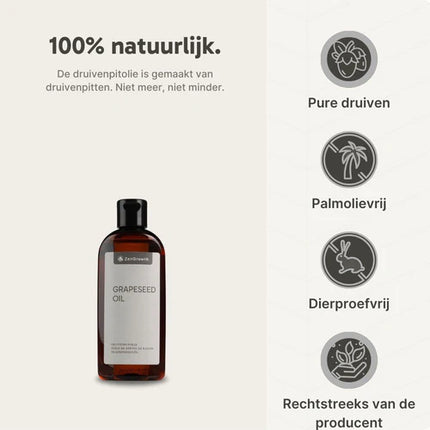 ZenGrowth Druivenpitolie 100% Natuurlijk 150ml