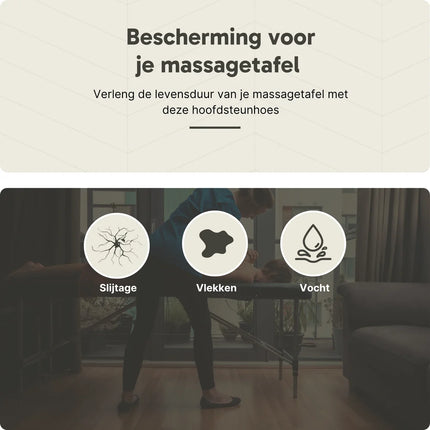 ZenGrowth Microvezel hoeslaken massagetafel met uitsparing - Olijfgroen licht