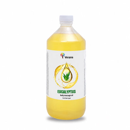 Verana Massageolie Eucalyptus- Antiviraal - 100% Natuurlijk - 1L