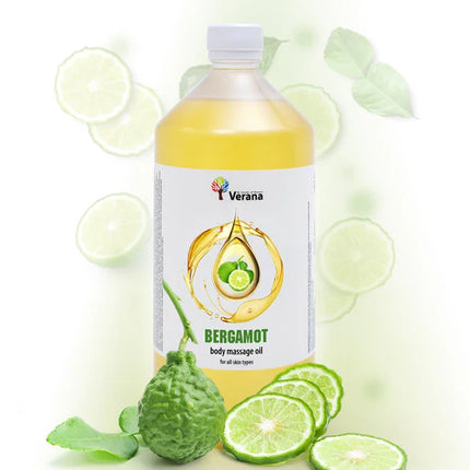 Verana Massageolie Bergamot - 100% Natuurlijk - 1L