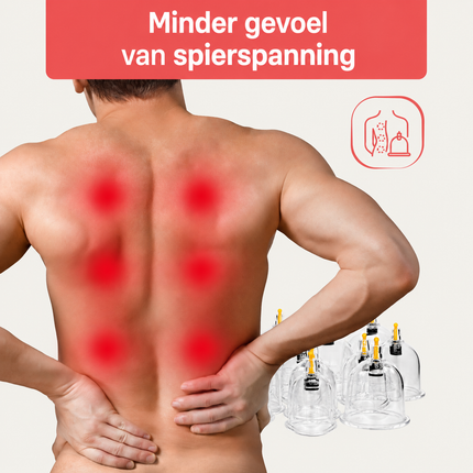 HABYS Cuppingset - 24 delig - met cuppingbekers - inclusief pomp