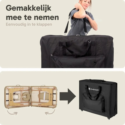 ZenGrowth Inklapbare Massagetafel Gavia Beige
