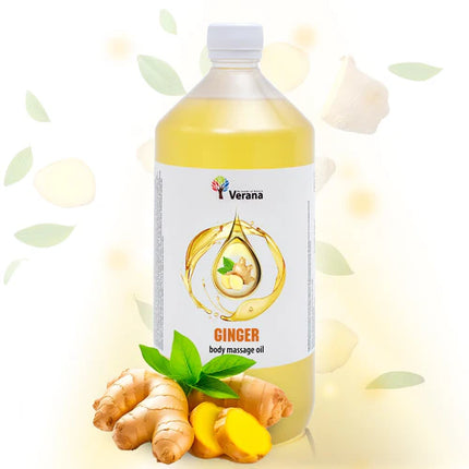 Verana Massageolie Gember - 100% Natuurlijk - 1L