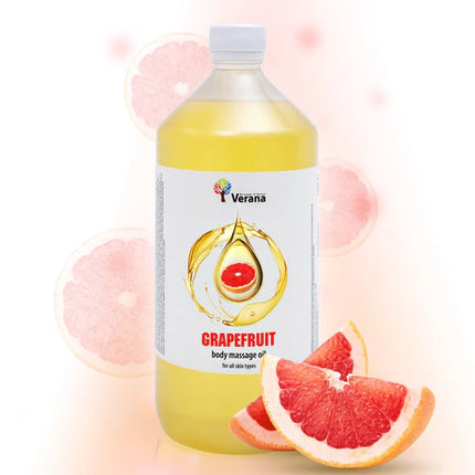 Verana Massageöl Grapefruit - 100% Natürlich - 1L