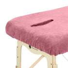 ZenGrowth Microvezel hoeslaken massagetafel met uitsparing - Roze