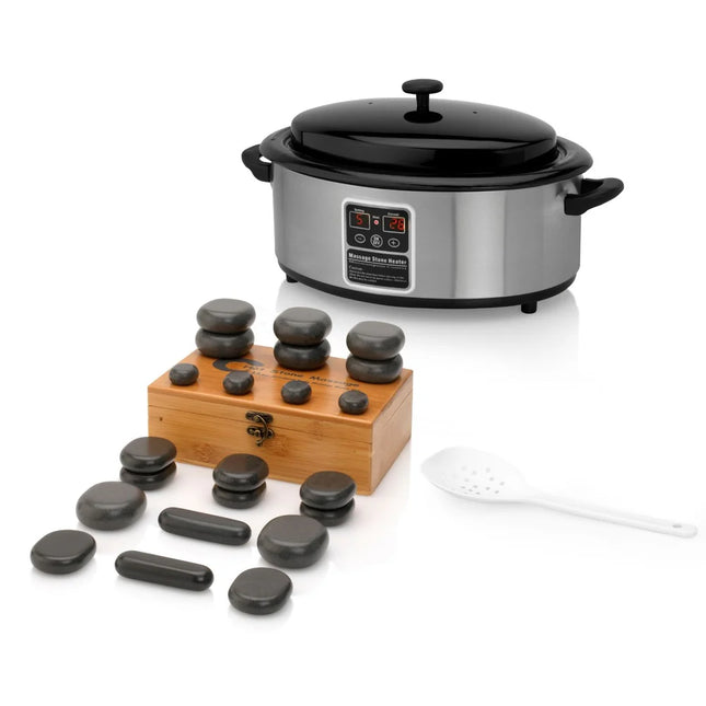 Hotstoneset Heater 6L + 22 hotstone stenen