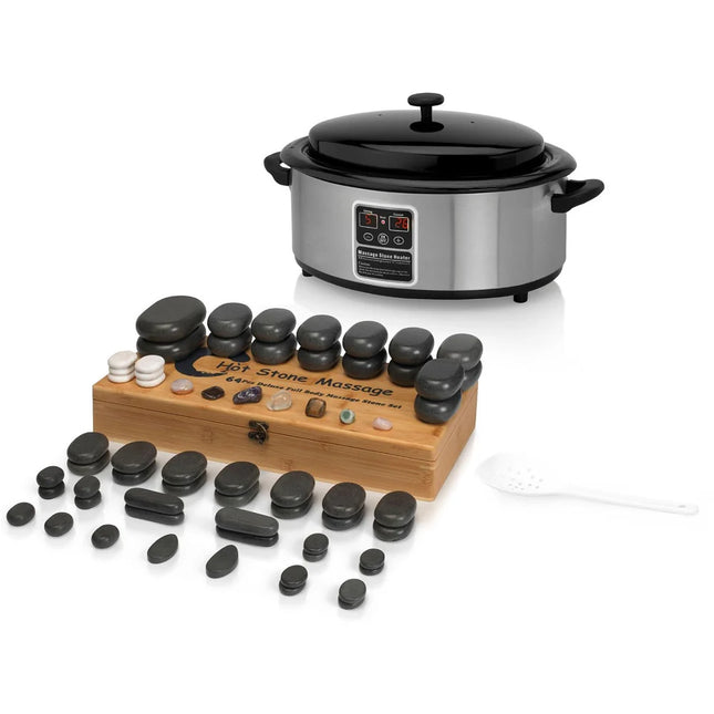 Hotstoneset Heater 6L + 64 hotstone stenen