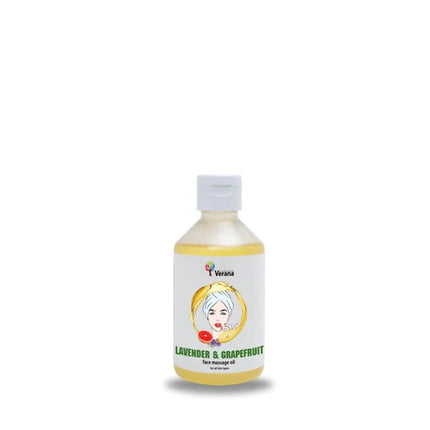 Verana Gezichtsmassageolie - Lavendel Grapefruit - 100% Natuurlijk - 250ml