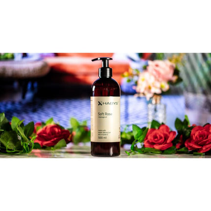 Massageolie Rozengeur - Soft Rose - 500 ml - demassageshop.nl