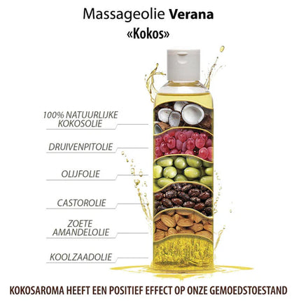 Verana Massageolie Kokos - 250ml