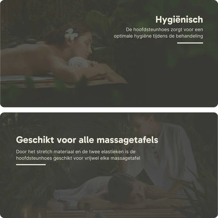 ZenGrowth Microvezel hoeslaken massagetafel met uitsparing bruin