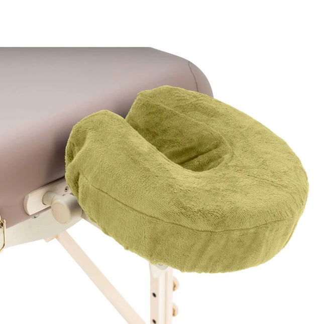 Microvezel hoofdsteunhoes voor massagetafel - Olijfgroen licht (2 stuks)